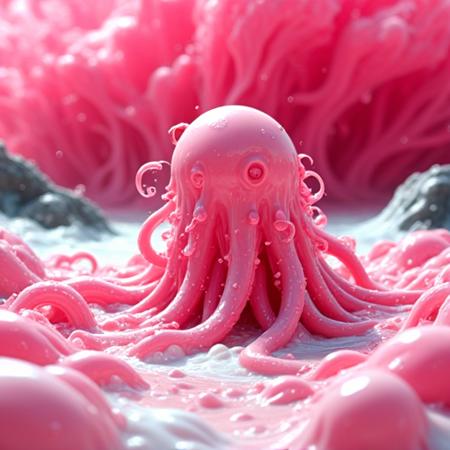White Pink Tentacle Slime - FLUX版本V1 (ID: 729278)