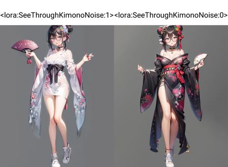 【Costume】See-Through Kimono (With multires noise version) 透明和服