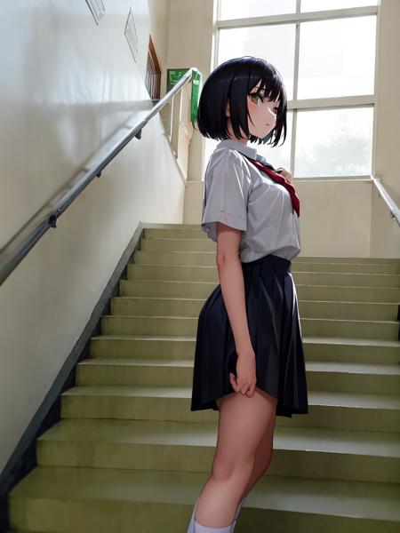 学校 School Building Scenery LoRA