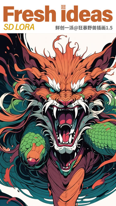 fresh ideas@Raging beast illustration_V10版本v1.0 (ID: 279573)
