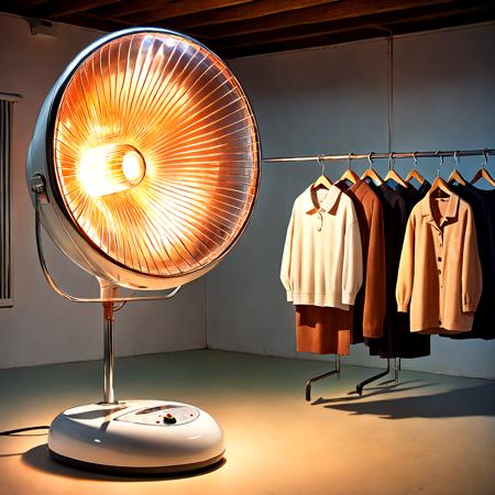 Parabolic halogen heater