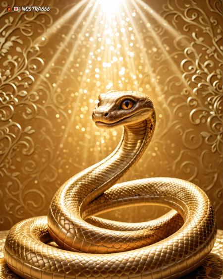 Gold Snake Chinese Year of the Snake