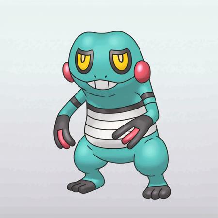Pokémon Croagunk normal/shiny/pixel