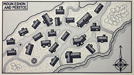Envy Flux Fantasy Town Map 01 - Town and village maps for D&D and other RPGs