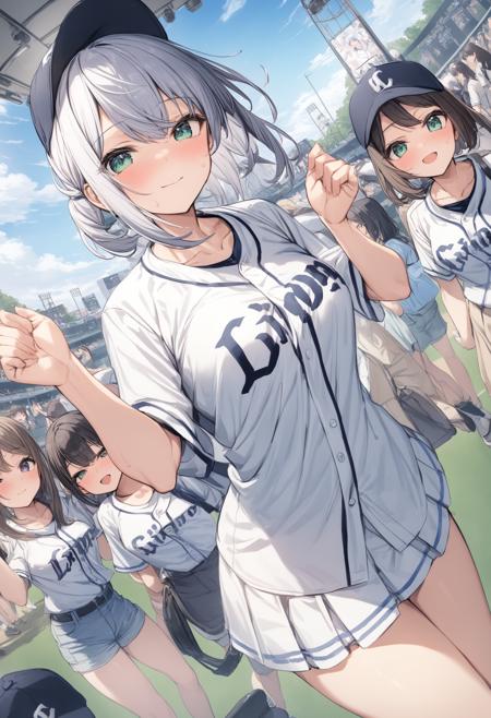 [SDXL&Pony]Saitama SEIBU Lions girl / 埼玉西武ライオンズ女子 / NPBユニフォーム
