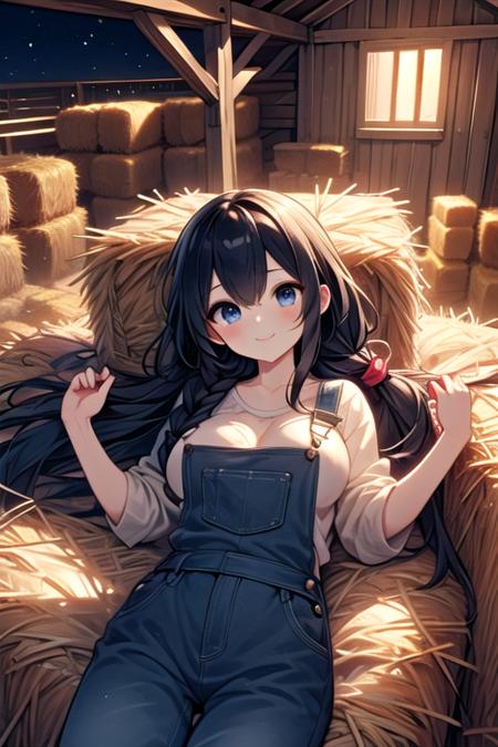 girl like hay bale