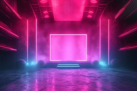 A stage background style