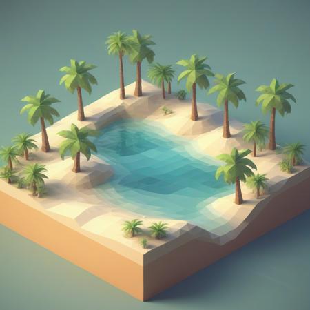 Isometric low poly XL