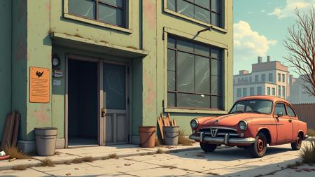 Abandoned Office DX - FLUX.dev