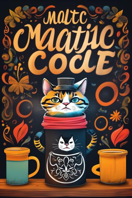 A colorful coffee shop poster or similar style - tangbohu 13