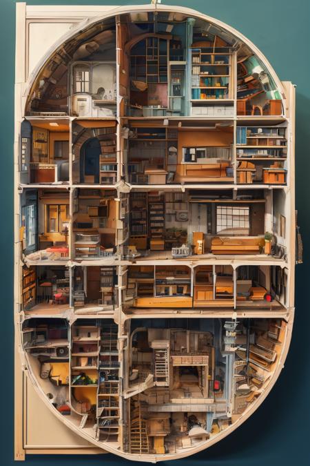 style of Cutaway view 242