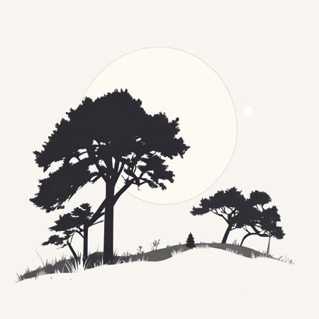 Minimalist vector art (SDXL, Pony, Flux)
