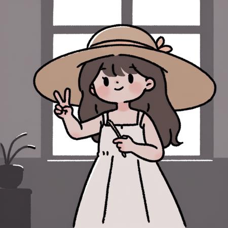 针对T-pony nai3 v6的 简笔画lora