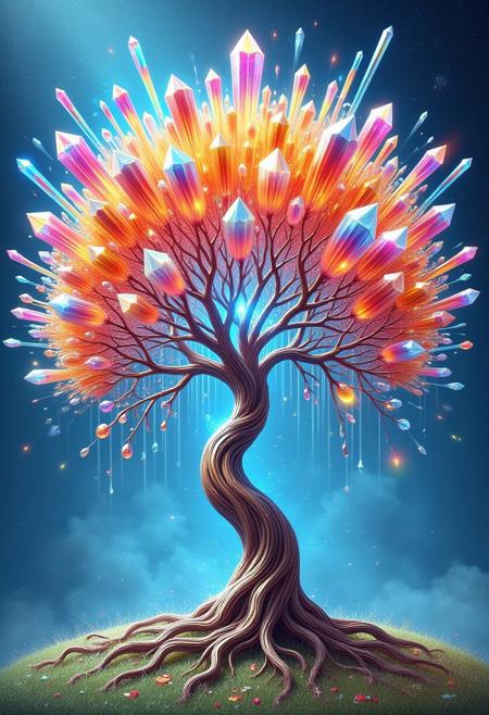Prismatic Crystal World Morph for Flux