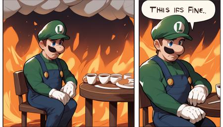This Is Fine Meme | Concept LoRA XL版本v1.0 (ID: 705060)