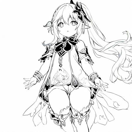线稿lineart for Animagine