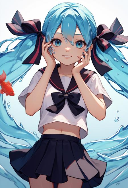 [PonyV6 XL] Bottle Miku | Vocaloid