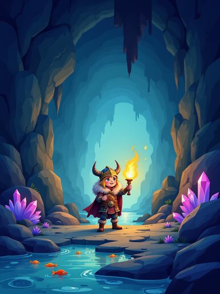 Cute stylized illustration