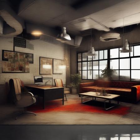Grunge style interior design