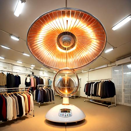 Parabolic halogen heater