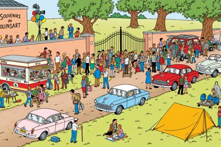 Tintin comic style