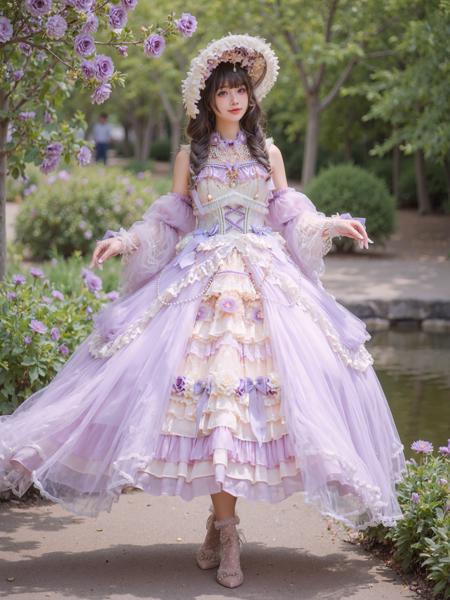 [Flux.1 D][Realistic] Lo Dress Collection | 洛丽塔裙子集合版本Style 3 (ID: 1001727)