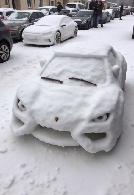 Amateur Snowman Sculptor [FLUX]