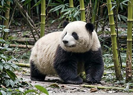 Internet celebrity panda-Hehua