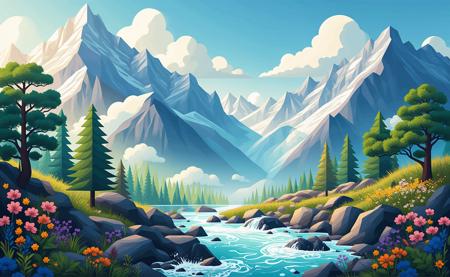 Landscape illustration版本Landscape illustratiov1.0 (ID: 982529)