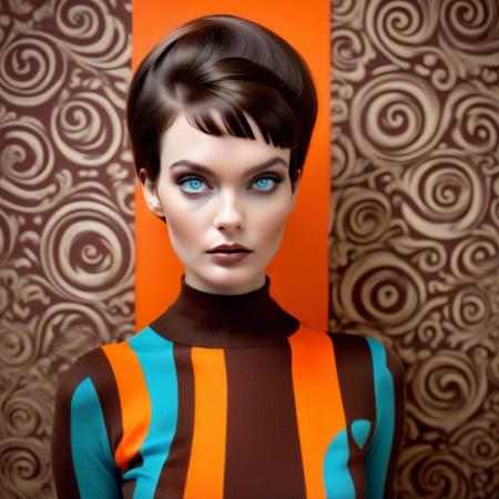 20th Century fashions - 1968 Orange & Brown style