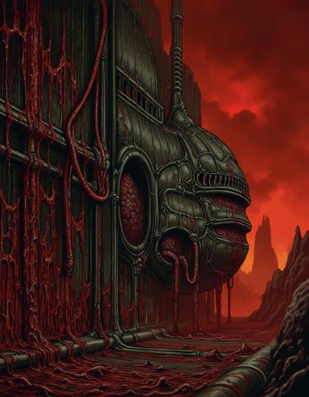 Scorn Environment Art Style Flux