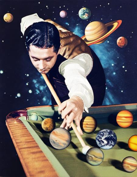 Collage - Joe Webb Style版本SDXL (ID: 686039)