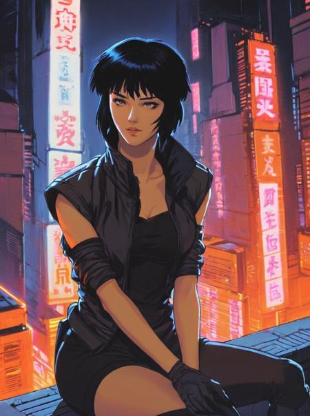 Ghost in the Shell 1995 environment LoRA [XL+Pony]