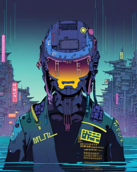 Cyberpunk Anime Style