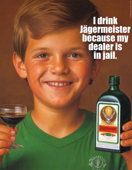 Jaegermeister Advertising 70s [SDXL]