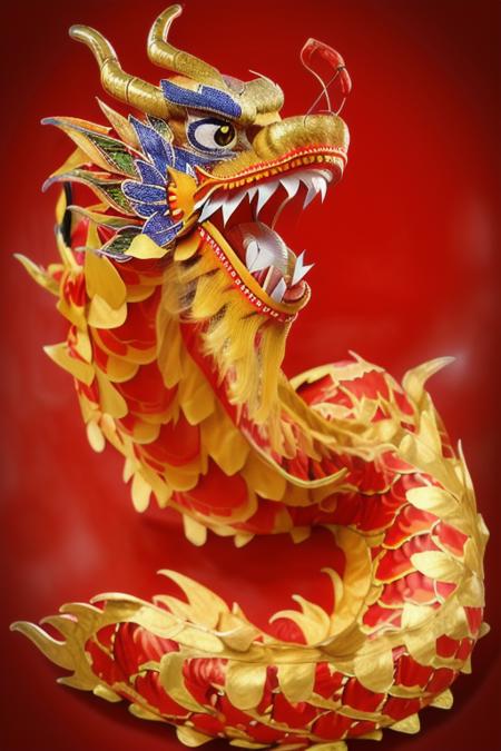Dragon dance, a traditional Chinese cloth dragon版本v1.0 (ID: 338906)