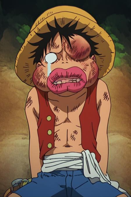Beaten up / Bruise face [meme]