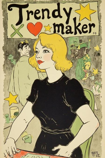 La Belle Époque Poster Style (Henri de Toulouse-Lautrec)