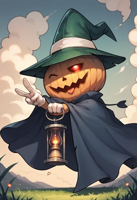 Jack-o'-Lantern / Pyro Jack (Shin Megami Tensei / Persona) [Pony Diffusion]版本v1.0 (ID: 826933)