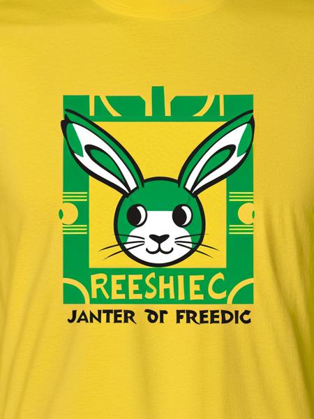 FRESH IDEAS@ he logo printed on the T-shirt_SDXL