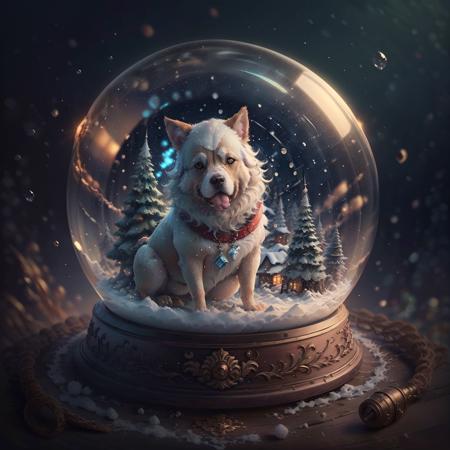 Christmas crystal ball