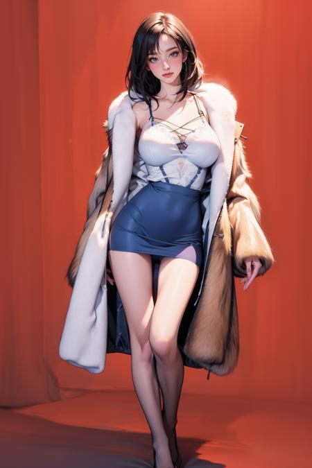 fur coat set