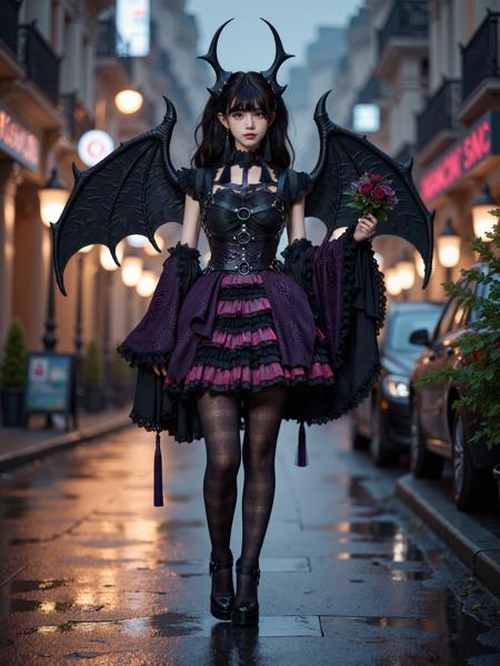 [Flux.1 D][Realistic] Gothic Dress | 哥特风裙子