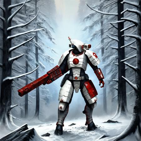T'au Empire: Warhammer 40K (SDXL)版本Tau_v1.0 (ID: 354063)