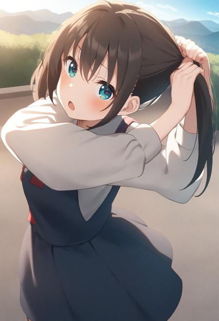 [SDXL&Pony] tying hair (twintails) / ツインテールを結う版本Animagine v1.0 (ID: 628225)