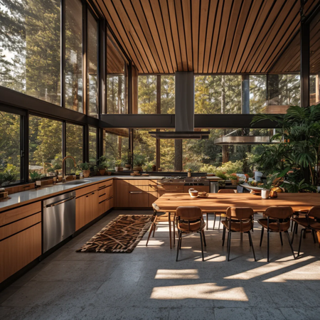 AIDVN_Interior_Mid-Century Modern style (Multi-room)