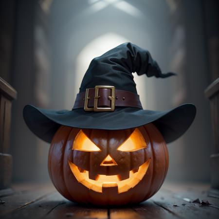 Jack-o-lantern Witch Hat