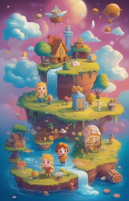 A cartoon scene style suitable for e-commerce - tangbohu [SDXL] 63