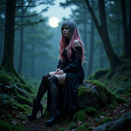female goth, emo, punk, alt, scene