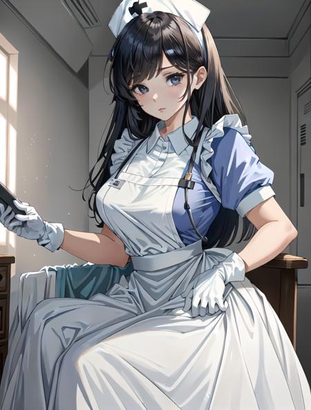 Long Puffy Nurse Uniform